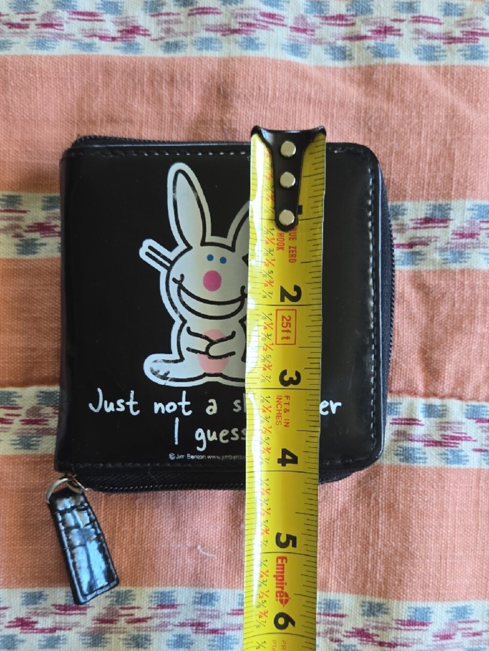 Vintage It's Happy Bunny By Jim Benton Graphic Zip Wallet - Picture 6 of 12